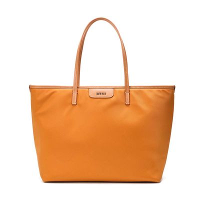 Bolsa Shopper Nylon Amarelo Alça De Ombro