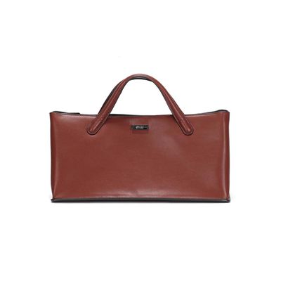 Bolsa Grande Soft Marrom Terracota Alça De Mão