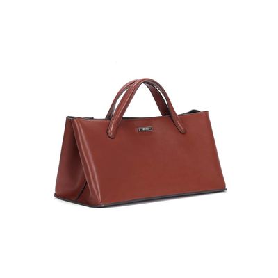 Bolsa Grande Soft Marrom Terracota Alça De Mão