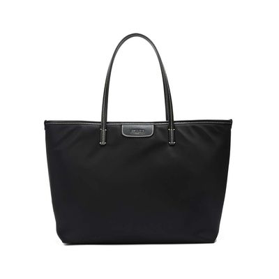 Bolsa Shopper Nylon Preta Alça De Ombro