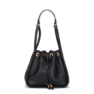 Bolsa Bucket Grande Floater Preta Alça De Ombro