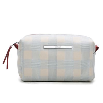 Necessaire Knit Vichy Azul
