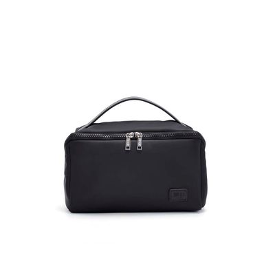 Necessaire Nylon Preta Alça De Mão