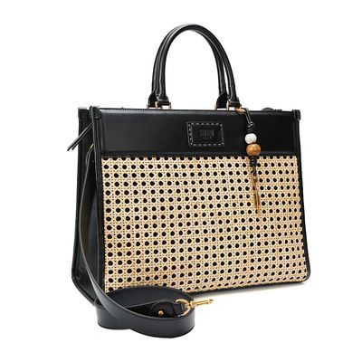 Bolsa Tote Grande Soft Preta Alça Dupla