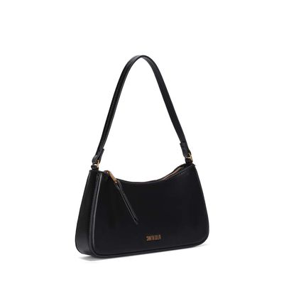 Bolsa Baguete Soft Preta Alça De Ombro
