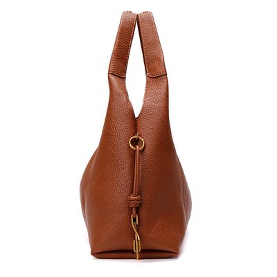 Bolsa Hobo Floater Marrom Safari Alça De Ombro