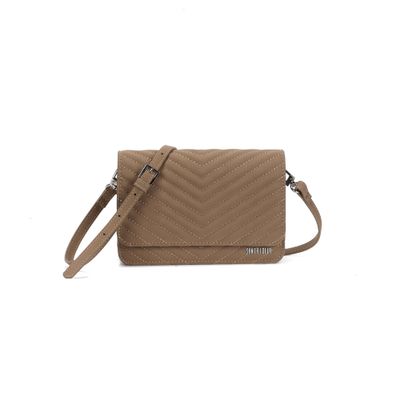 Bolsa Pequena Soft Cinza Fog Alça Transversal