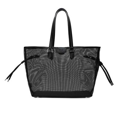 Bolsa Shopper Tela Preta Alça De Ombro