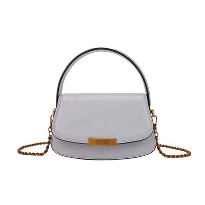 Bolsa Pequena Soft Cinza Alça Dupla