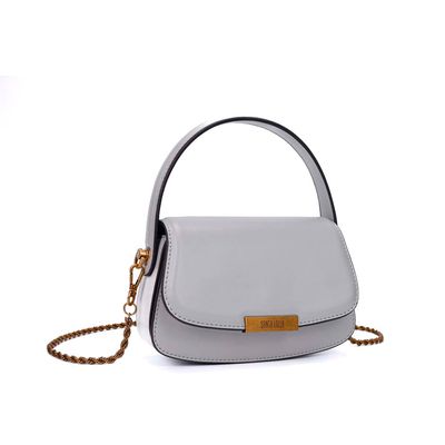 Bolsa Pequena Soft Cinza Alça Dupla