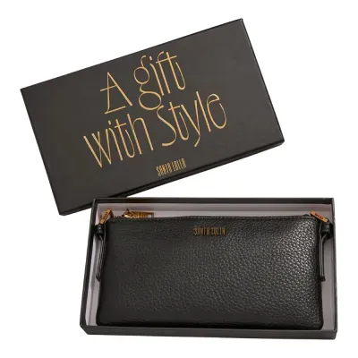 Bolsa Com Caixa Floater Preta Alça Transversal