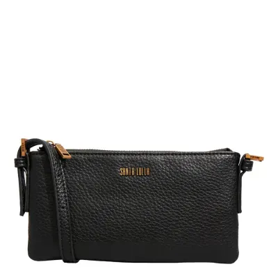 Bolsa Com Caixa Floater Preta Alça Transversal