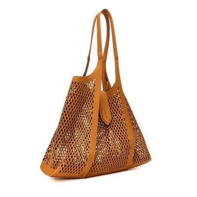 Bolsa Shopper Tela Floater Amarela Alça De Ombro