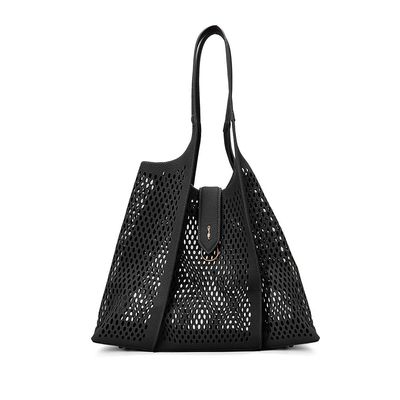 Bolsa Shopper Tela Floater Preta Alça De Ombro