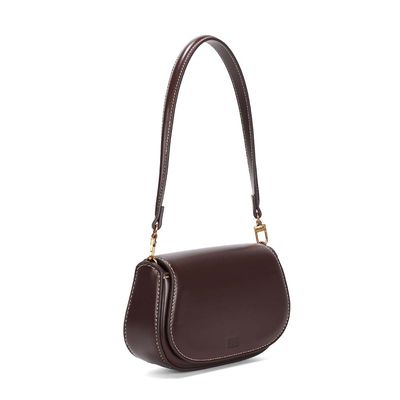 Bolsa Pequena Soft Marrom Dark Alça De Ombro