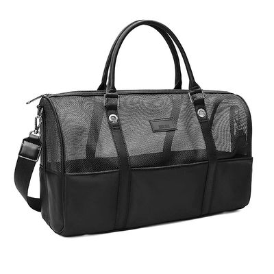 Mala Grande Tela Preta Alça Dupla