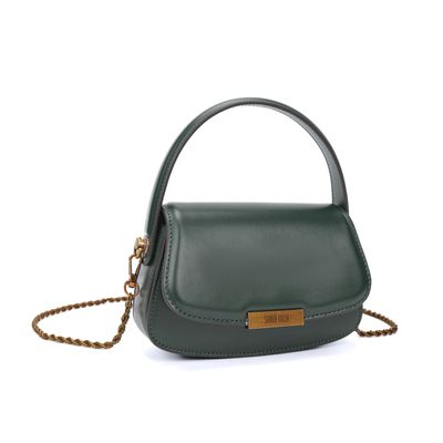 Bolsa Pequena Soft Verde Alça Dupla