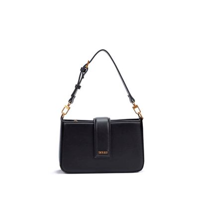 Bolsa Pequena Soft Preta Alça De Ombro