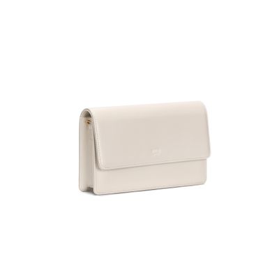 Bolsa Pequena Soft Marfim Alça Transversal