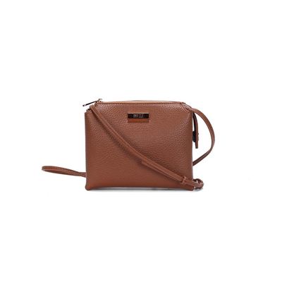 Bolsa Pequena Floater Marrom Safari Alça Transversal