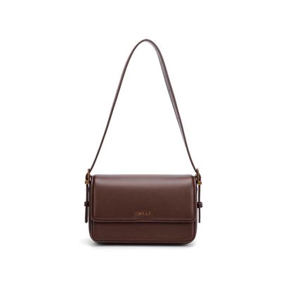 Bolsa Pequena Soft Marrom Dark Alça De Ombro