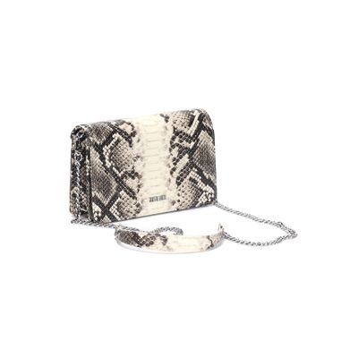 Bolsa Pequena Estampa Animal Print Cobra Alça Transversal