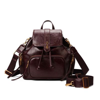 Mochila Material Rustico Roxo Berry