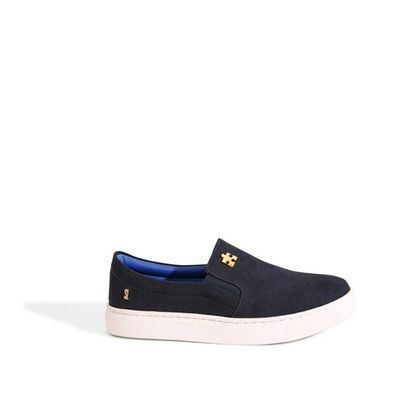 Tênis Slip On Infantil Azul Marinho Algodão