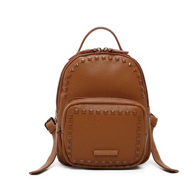 Mochila Floater Tachas Caramelo