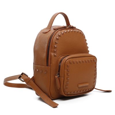 Mochila Floater Tachas Caramelo