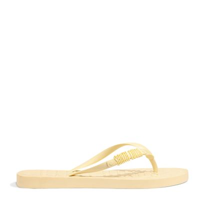 Flip Flop Borracha Amarelo Claro