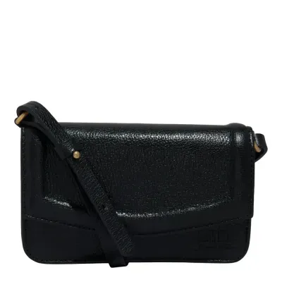 Bolsa P Couro Floater Preto