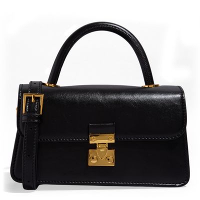 Bolsa P Material Rustico Preto