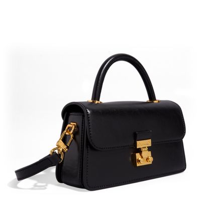 Bolsa P Material Rustico Preto
