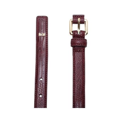 Cinto Lizard Texturizado Vinho