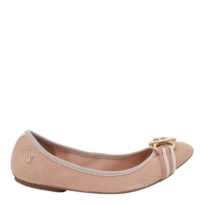 Sapatilha Tricot Argola Rosa