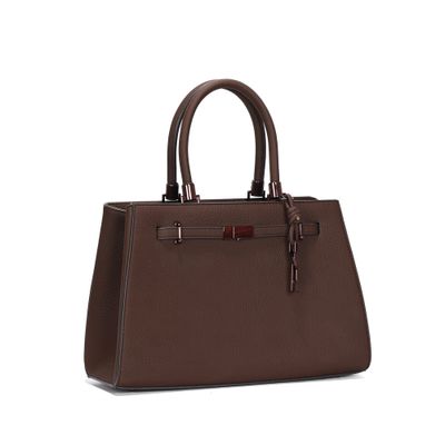 Bolsa M Material Nobuck Dark Cocoa