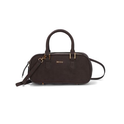 Bolsa M Material Nobuck Dark Cocoa