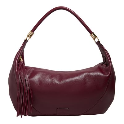 Bolsa M Couro Floater Berry