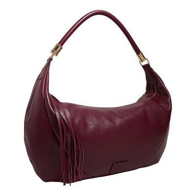 Bolsa M Couro Floater Berry