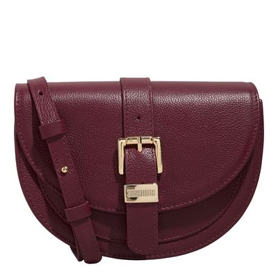 Bolsa M Couro Floater Berry