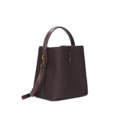 Bolsa P Material Tresse Dark Cocoa