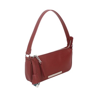 Bolsa Baguete Caviar Vinho