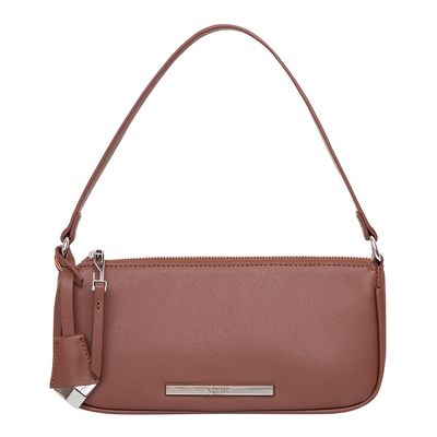 Bolsa Baguete Caviar Marrom