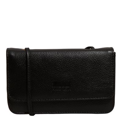 Bolsa P Couro Floater Preto