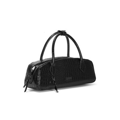 Bolsa P Material Croco Preto 2