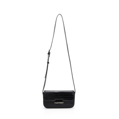 Bolsa P Material Croco Preto 2