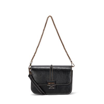 Bolsa P Material Rustico Preto