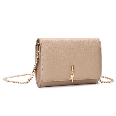 Bolsa Carteira Pequena Com Caixa Bege Floater Alça Transversal