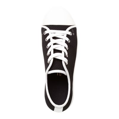 Tênis Knit Flatform Cadarço Preto